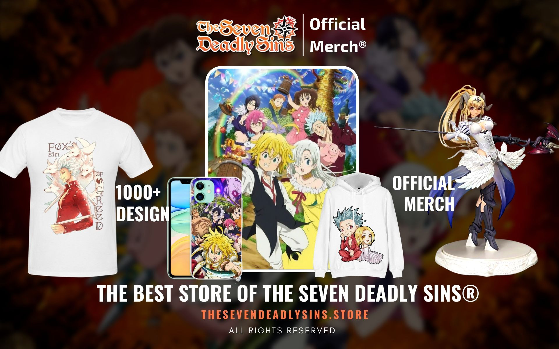 The Seven Deadly Sins Store Web Banner - The Seven Deadly Sins Store