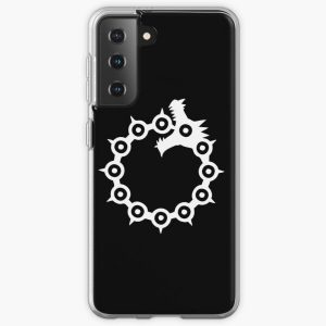 The Seven Deadly Sins - The Dragon Sin of Wrath (White) Samsung Galaxy Soft Case RB1606 product Offical The Seven Deadly Sins Merch