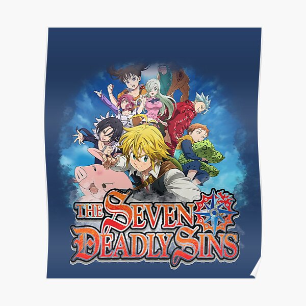 The seven deadly sins Poster RB1606 product Offical The Seven Deadly Sins Merch