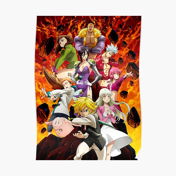 The Seven Deadly Sins Poster RB1606 product Offical The Seven Deadly Sins Merch