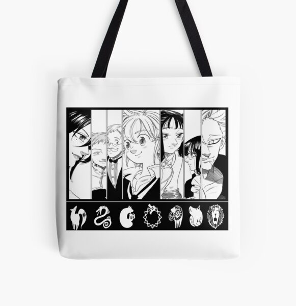 the deadly seven sins All Over Print Tote Bag RB1606 product Offical The Seven Deadly Sins Merch