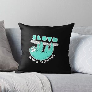 sloth cutest of the deadly sins Throw Pillow RB1606 product Offical The Seven Deadly Sins Merch