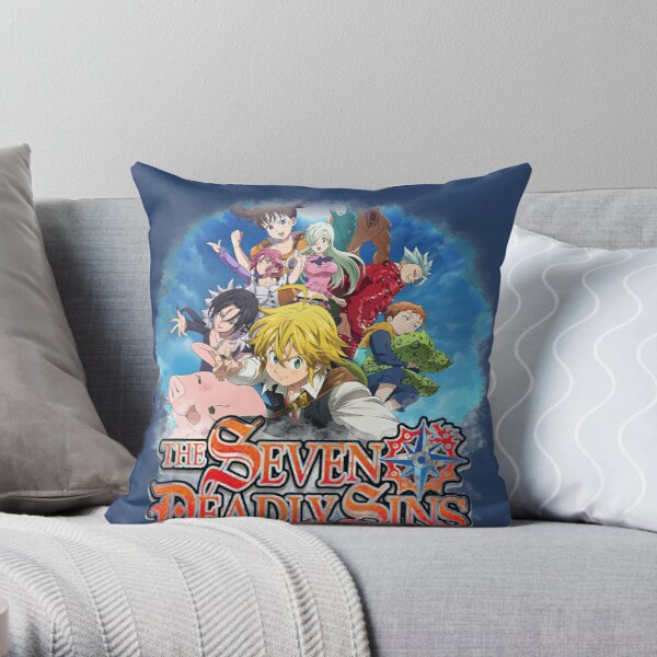 The seven deadly sins Throw Pillow RB1606 product Offical The Seven Deadly Sins Merch