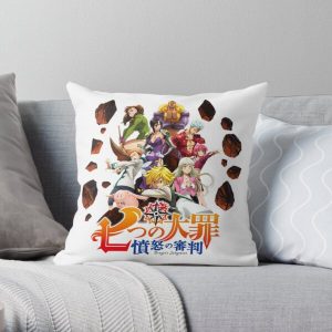 The Seven Deadly Sins: Dragon's Judgement logo Throw Pillow RB1606 product Offical The Seven Deadly Sins Merch