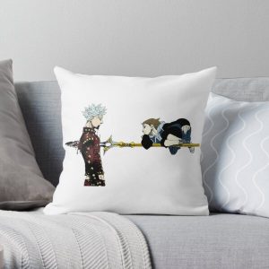 Seven Deadly Sins - Ban and King Throw Pillow RB1606 product Offical The Seven Deadly Sins Merch