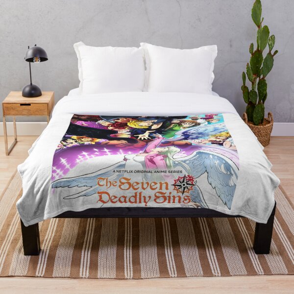 The Seven deadly sins dragon's judgement Throw Blanket RB1606 product Offical The Seven Deadly Sins Merch