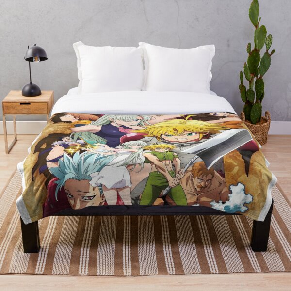 The Seven Deadly Sins - poster Throw Blanket RB1606 product Offical The Seven Deadly Sins Merch