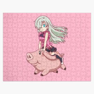 Chibi Elizabeth and Hawk Jigsaw Puzzle RB1606 product Offical The Seven Deadly Sins Merch