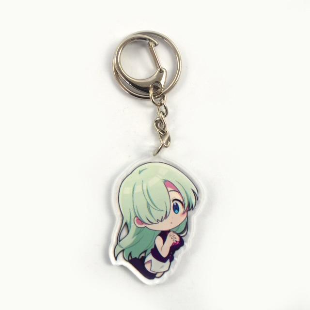 The Seven Deadly Sins Keychains - Cute Elizabeth Seven Deadly Sins ...