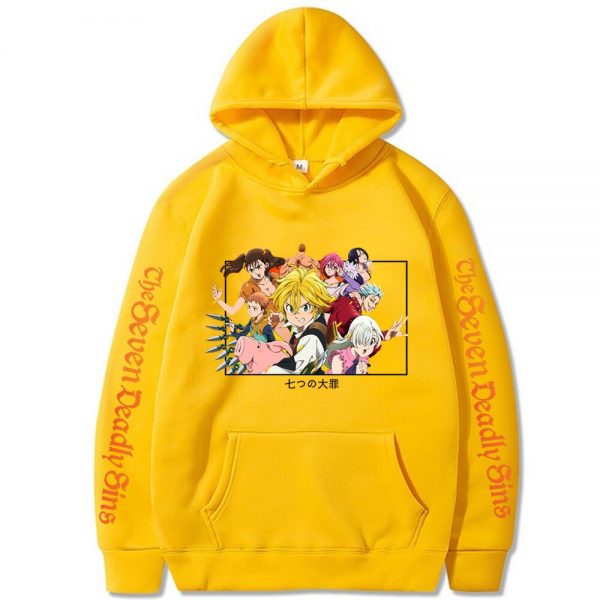 Japanese Anime Graphic Hoodies the Seven Deadly Sins Harajuku Sweatshirt Unisex Male 2 - The Seven Deadly Sins Store