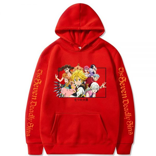 Japanese Anime Graphic Hoodies the Seven Deadly Sins Harajuku Sweatshirt Unisex Male 3 - The Seven Deadly Sins Store