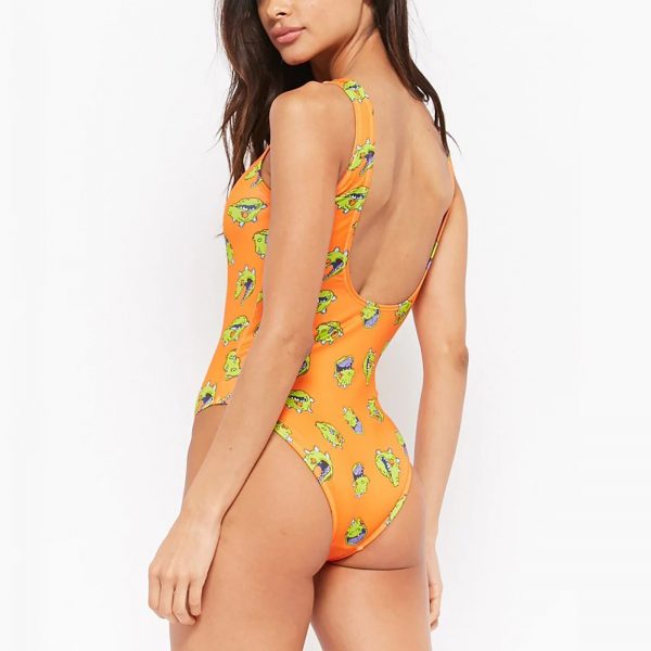 Women One Piece Swimsuit Anime Animal Print Swimwear Push Up Summer Beachwear Sexy Bathing Suit 4 - The Seven Deadly Sins Store