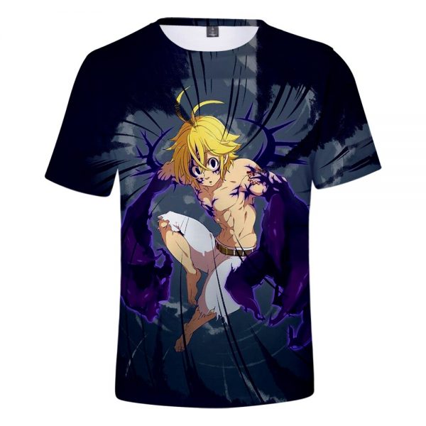 2021 Hot Sale Anime The Seven Deadly Sins 3d Printed T shirt Unisex Fashion Harajuku Short 1 - The Seven Deadly Sins Store