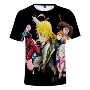 2021 Hot Sale Anime The Seven Deadly Sins 3d Printed T shirt Unisex Fashion Harajuku Short 5 - The Seven Deadly Sins Store