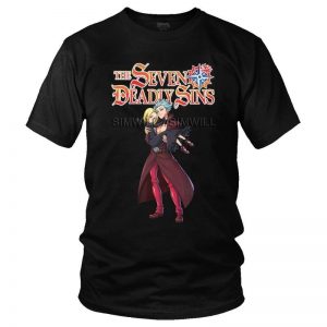 The Seven Deadly Sins Ban And Elaine T Shirt for Men Cotton T shirts Tshirt Short - The Seven Deadly Sins Store
